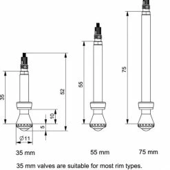 MilKit Valve Pack Tubeless Valves - 2 Pièces -Vélos Soldes Boutique 13500010 3