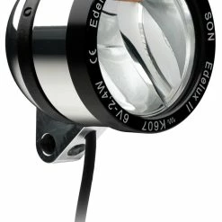 SON Projecteur à LED Edelux II Pour Dynamos De Moyeu-argent Poli