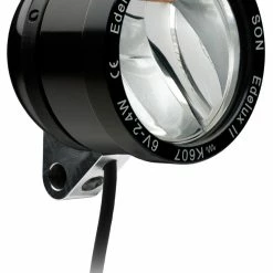 SON Projecteur à LED Edelux II Pour Dynamos De Moyeu - Anodisé Noir