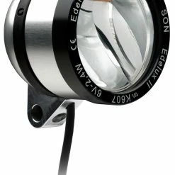 SON Projecteur à LED Edelux II Pour Dynamos De Moyeu-anodisé Argenté