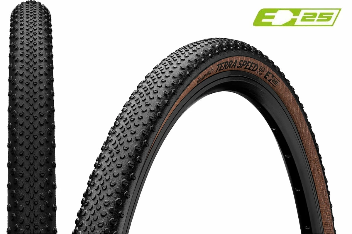 Continental 45-622 Terra Speed ProTection, TL-Ready, E-25 - Noir/marron 2 Continental 45-622 Terra Speed ProTection, TL-Ready, E-25 - Noir/marron – Image 2