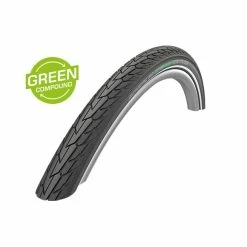 Schwalbe Pneu Road Cruiser - 28x1.60 Inch - K-Guard - GC - Bandes Réfléchissantes - Noir