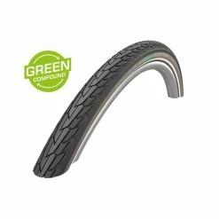Schwalbe Pneu Road Cruiser - 28x1,60 Pouces - K-Guard - GC - Bandes Réfléchissantes - Noir/café