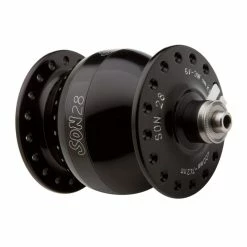 SON 28 Dynamo De Moyeu - Anodisé Noir