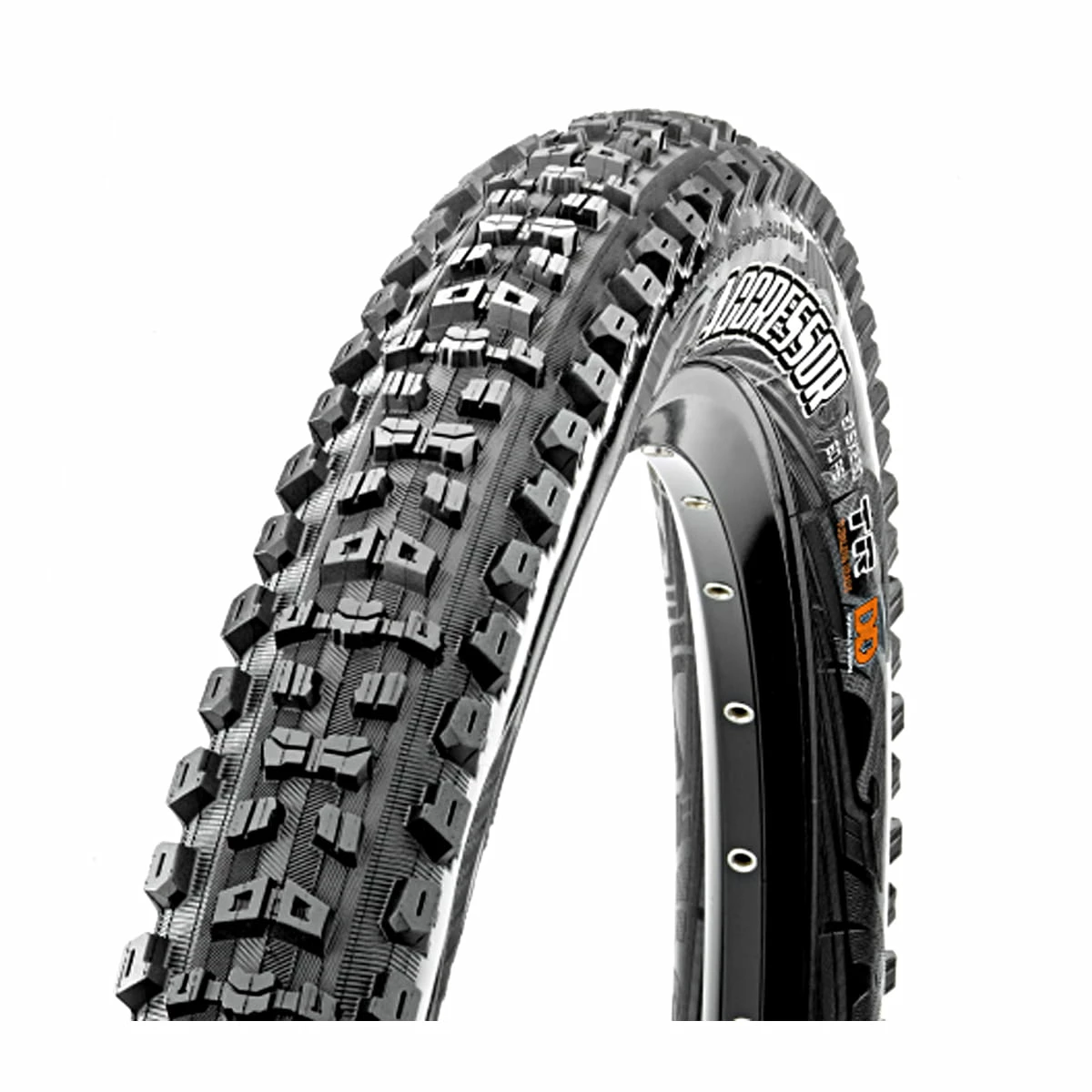 MAXXIS Pneu Pliable Aggressor - 29 X 2,50 Pouces WT - Dual Compound - EXO TR 1 MAXXIS Pneu Pliable Aggressor - 29 X 2,50 Pouces WT - Dual Compound - EXO TR