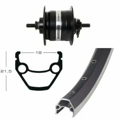 Bike Mailorder VR 28 Pouces Avec Dynamo De Moyeu - Argent -Vélos Soldes Boutique vr 28 zoll mit nabendynamo 123667